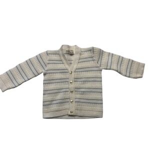 Vintage 12month  kids‎ sears acrylic knit cardigan sweater 21-26lbs
